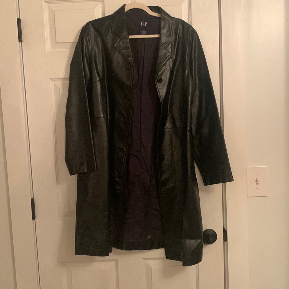 GENUINE LEATHER GAP full length coat